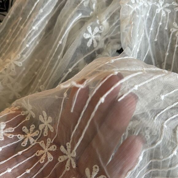 NWT White Lace Overlay Babydoll Dress and Slip. Coquette. Twee. Romantic. - Picture 5 of 5